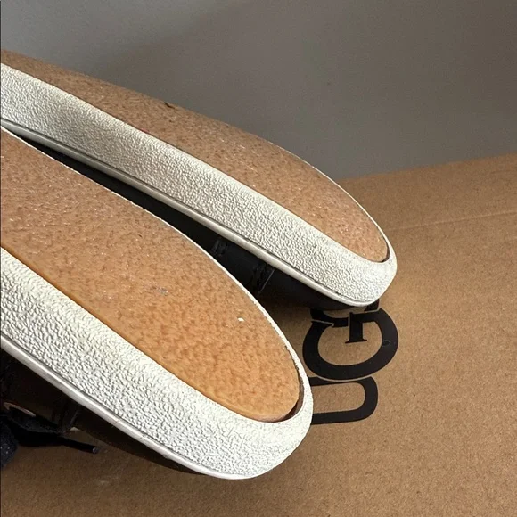 UGG Black Leather High-Tops with White Sole - Picture 6 of 6